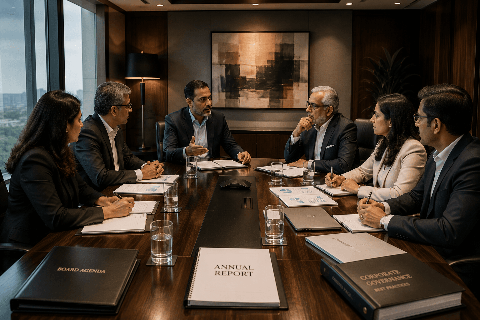 Professional board strategy discussion